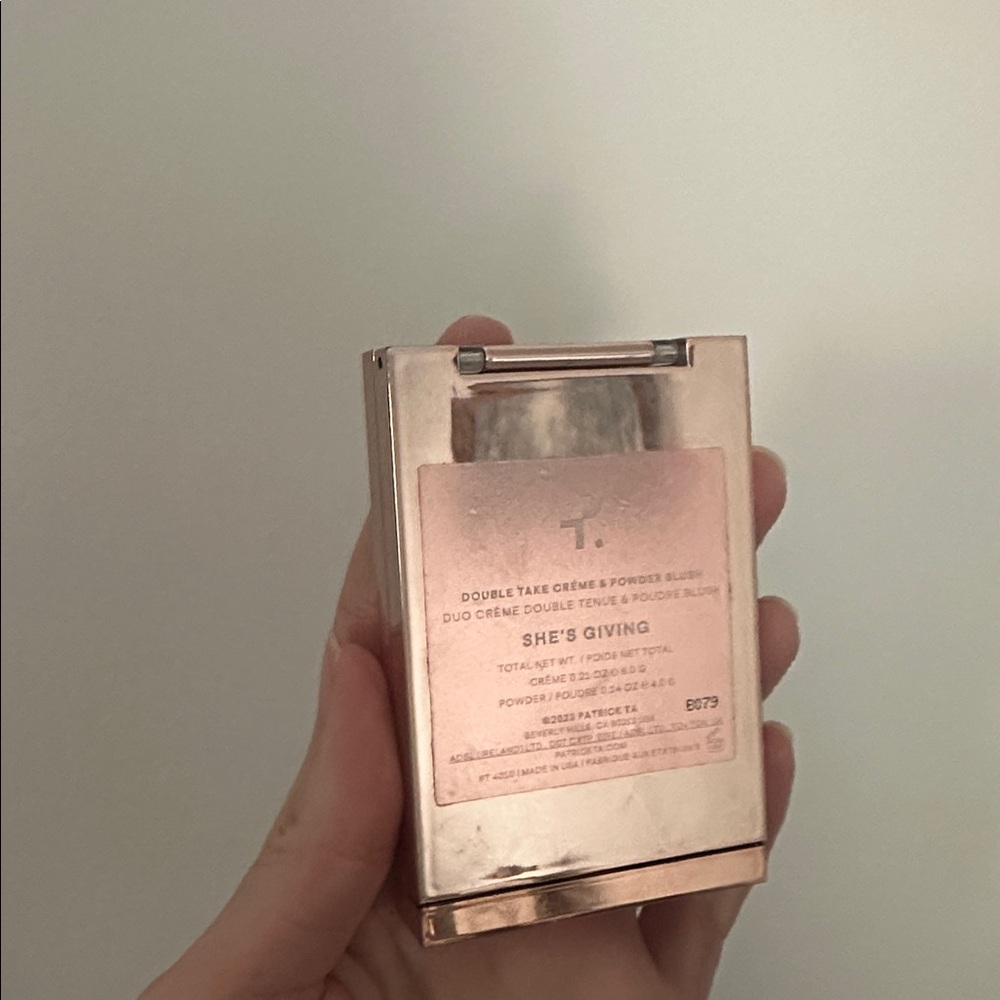 Patrick Ta Double Take Crème and Powder Blush in “She’s Giving” - Picture 4 of 5